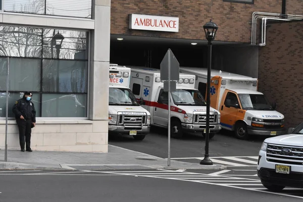Stabbing Attack Newark Beth Israel Medical Center Leaves Two People — Stock Photo, Image