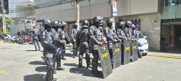 Sao Paulo Brasil 2023 Polícia Inaugura Sindicato Dos Condutores Transporte — Fotografia de Stock