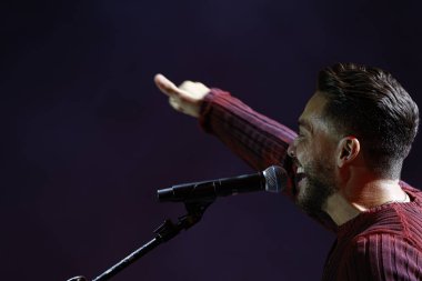 Sao Paulo (SP), Brezilya 12 / 09 / 2023 - Bu Cumartesi, 9 Aralık 2023 'te şarkıcı Wesley Safadao' nun Garota Vip Sao Paulo, Sao Paulo 'daki Arena Anhembi' de sergilediği konser.