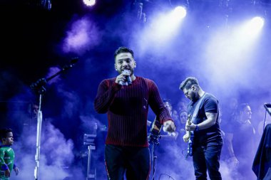 Sao Paulo (SP), Brezilya 12 / 09 / 2023 - Bu Cumartesi, 9 Aralık 2023 'te şarkıcı Wesley Safadao' nun Garota Vip Sao Paulo, Sao Paulo 'daki Arena Anhembi' de sergilediği konser.