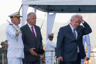 Rio de Janeiro (RJ) Brezilya 13 / 12 / 2013 - Cumhuriyet Başkanı Luiz Inacio Lula da Silva, bu Çarşamba günü öğleden sonra düzenlenen Denizciler Günü kutlamasına katıldı.) 