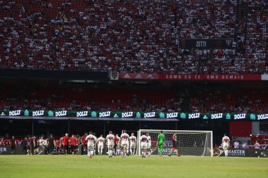 Sao Paulo (SP), 12 / 16 / 2023 - Sao Paulo FC x AC maçı, bu Cumartesi (16), Morumbi Stadyumu 'nda. Sao Paulo takımı 4 'e 1 skorla kazandı..