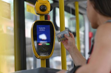 SAO PAULO, SP Brazil 17.12.2023 - Sao Paulo kentindeki otobüslerde yolcu hareketi bu Pazar (17)). 