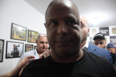 SAO PAULO (SP), 12 / 18 / 2023 - MARCELINHO- CARIOCA - Oyuncu Marcelonho Carioca Sao Paulo 'da ifade verdi. Marcelinho Carioca Pazartesi öğleden sonra esaretten serbest bırakıldı. Oyuncuyla kaçırılan kadın da serbest bırakıldı.. 