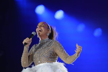 Rio de Janeiro (RJ), 12 / 20 / 2023 - Şarkıcı Ivete Sangalo 'nun bu çarşamba Maracana Stadyumu' nda gerçekleşen 30. yıldönümü kutlamasında Ivete 3.0 'ı göster. 
