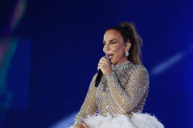 Rio de Janeiro (RJ), 12 / 20 / 2023 - Şarkıcı Ivete Sangalo 'nun bu çarşamba Maracana Stadyumu' nda gerçekleşen 30. yıldönümü kutlamasında Ivete 3.0 'ı göster. 