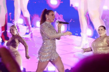Rio de Janeiro (RJ), 12 / 20 / 2023 - Şarkıcı Ivete Sangalo 'nun bu çarşamba Maracana Stadyumu' nda gerçekleşen 30. yıldönümü kutlamasında Ivete 3.0 'ı göster. 