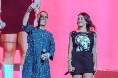 Sao Paulo (SP), Brezilya 12 / 21 / 2023 - Brezilya tarihinin en büyük gruplarından birinin 40. kuruluş yıldönümünü kutlayan Titas Encontro turnesinden Show Sao Paulo 'nun batı bölgesindeki Allianz Parque' da