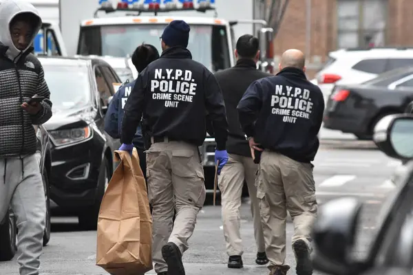 Polícia Envolveu Tiroteio Bronx Nova Iorque Dezembro 2023 Bronx Nova — Fotografia de Stock