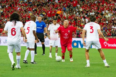 Rio de Janeiro (RJ), Brezilya 12 / 27 / 2023 - Rio de Janeiro 'nun kuzeyinde yer alan Maracana (Mario Filho gazeteci stadyumu), bu Çarşamba Jogo das Estrelas' e ev sahipliği yapıyor. ). 