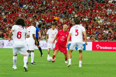 Rio de Janeiro (RJ), Brezilya 12 / 27 / 2023 - Rio de Janeiro 'nun kuzeyinde yer alan Maracana (Mario Filho gazeteci stadyumu), bu Çarşamba Jogo das Estrelas' e ev sahipliği yapıyor. ). 