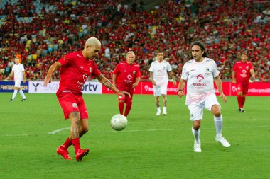 Rio de Janeiro (RJ), Brezilya 12 / 27 / 2023 - Rio de Janeiro 'nun kuzeyinde yer alan Maracana (Mario Filho gazeteci stadyumu), bu Çarşamba Jogo das Estrelas' e ev sahipliği yapıyor. ). 