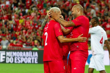 Rio de Janeiro (RJ), Brezilya 12 / 27 / 2023 - Rio de Janeiro 'nun kuzeyinde yer alan Maracana (Mario Filho gazeteci stadyumu), bu Çarşamba Jogo das Estrelas' e ev sahipliği yapıyor. ). 