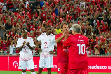 Rio de Janeiro (RJ), Brezilya 12 / 27 / 2023 - Rio de Janeiro 'nun kuzeyinde yer alan Maracana (Mario Filho gazeteci stadyumu), bu Çarşamba Jogo das Estrelas' e ev sahipliği yapıyor. ). 