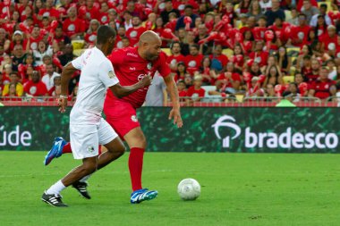 Rio de Janeiro (RJ), Brezilya 12 / 27 / 2023 - Rio de Janeiro 'nun kuzeyinde yer alan Maracana (Mario Filho gazeteci stadyumu), bu Çarşamba Jogo das Estrelas' e ev sahipliği yapıyor. ). 