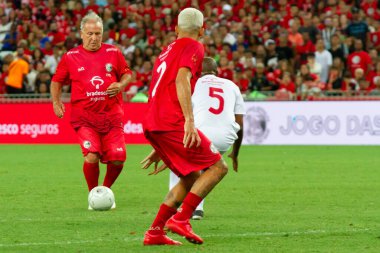 Rio de Janeiro (RJ), Brezilya 12 / 27 / 2023 - Rio de Janeiro 'nun kuzeyinde yer alan Maracana (Mario Filho gazeteci stadyumu), bu Çarşamba Jogo das Estrelas' e ev sahipliği yapıyor. ). 