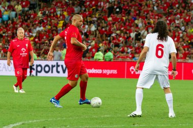 Rio de Janeiro (RJ), Brezilya 12 / 27 / 2023 - Rio de Janeiro 'nun kuzeyinde yer alan Maracana (Mario Filho gazeteci stadyumu), bu Çarşamba Jogo das Estrelas' e ev sahipliği yapıyor. ). 