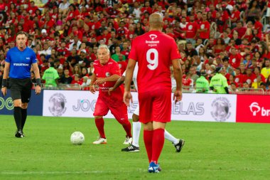Rio de Janeiro (RJ), Brezilya 12 / 27 / 2023 - Rio de Janeiro 'nun kuzeyinde yer alan Maracana (Mario Filho gazeteci stadyumu), bu Çarşamba Jogo das Estrelas' e ev sahipliği yapıyor. ). 