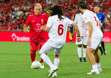 Rio de Janeiro (RJ), Brezilya 12 / 27 / 2023 - Rio de Janeiro 'nun kuzeyinde yer alan Maracana (Mario Filho gazeteci stadyumu), bu Çarşamba Jogo das Estrelas' e ev sahipliği yapıyor. ). 