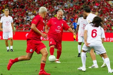 Rio de Janeiro (RJ), Brezilya 12 / 27 / 2023 - Rio de Janeiro 'nun kuzeyinde yer alan Maracana (Mario Filho gazeteci stadyumu), bu Çarşamba Jogo das Estrelas' e ev sahipliği yapıyor. ). 