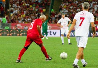 Rio de Janeiro (RJ), Brezilya 12 / 27 / 2023 - Rio de Janeiro 'nun kuzeyinde yer alan Maracana (Mario Filho gazeteci stadyumu), bu Çarşamba Jogo das Estrelas' e ev sahipliği yapıyor. ). 