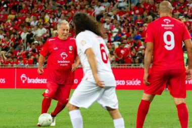 Rio de Janeiro (RJ), Brezilya 12 / 27 / 2023 - Rio de Janeiro 'nun kuzeyinde yer alan Maracana (Mario Filho gazeteci stadyumu), bu Çarşamba Jogo das Estrelas' e ev sahipliği yapıyor. ). 