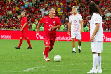 Rio de Janeiro (RJ), Brezilya 12 / 27 / 2023 - Rio de Janeiro 'nun kuzeyinde yer alan Maracana (Mario Filho gazeteci stadyumu), bu Çarşamba Jogo das Estrelas' e ev sahipliği yapıyor. ). 