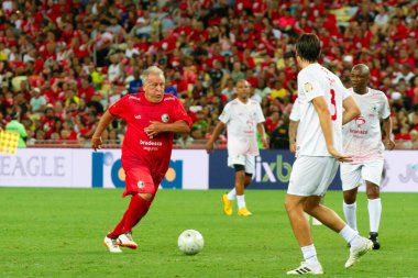 Rio de Janeiro (RJ), Brezilya 12 / 27 / 2023 - Rio de Janeiro 'nun kuzeyinde yer alan Maracana (Mario Filho gazeteci stadyumu), bu Çarşamba Jogo das Estrelas' e ev sahipliği yapıyor. ). 