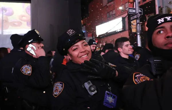 New Year Eve Times Square December 2023 New York Usa — Stock Photo, Image