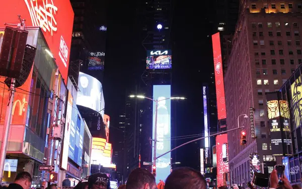 New Year Eve Times Square December 2023 New York Usa — Stock Photo, Image