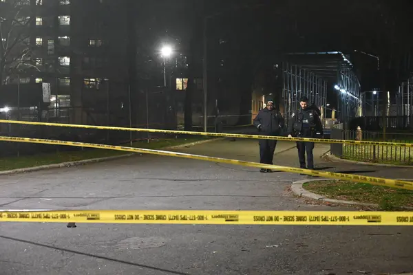 Police Investigate Tuesday Fatal Shooting Year Old Boy Brooklyn New — Stock Photo, Image
