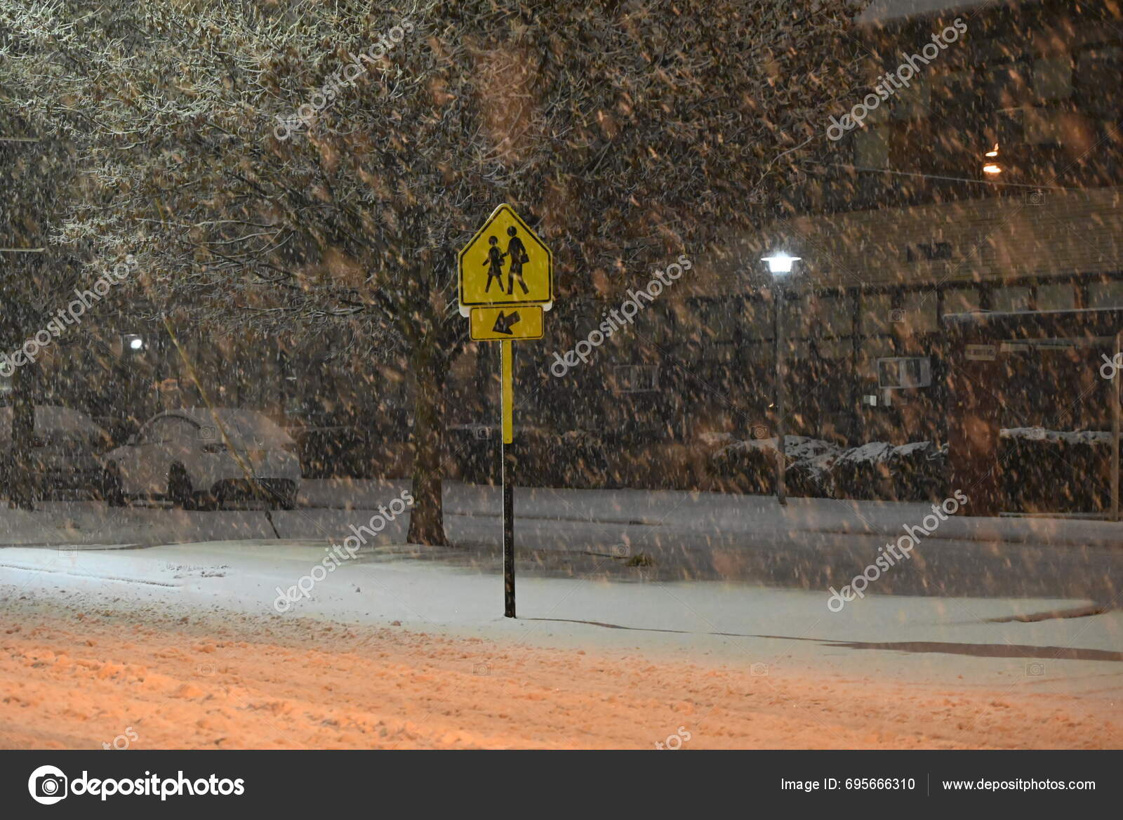 New York City New Jersey's First Snowfall 2025 January 2025 Stock
