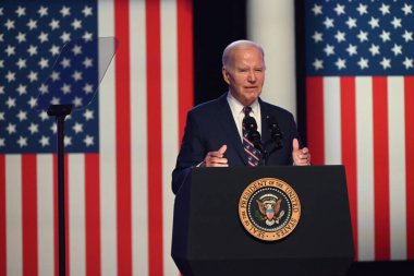 ABD Başkanı Joe Biden, 6 Ocak 2021 'de Blue Bell, Pennsylvania' daki Montgomery County Community College 'da ABD Kongre Binası' na saldırı düzenledi. 5 Ocak 2024, Blue Bell, Pennsylvania, ABD