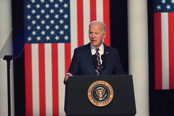 Presidente Degli Stati Uniti Joe Biden Pronunciato Osservazioni Gennaio 2021 — Foto Stock