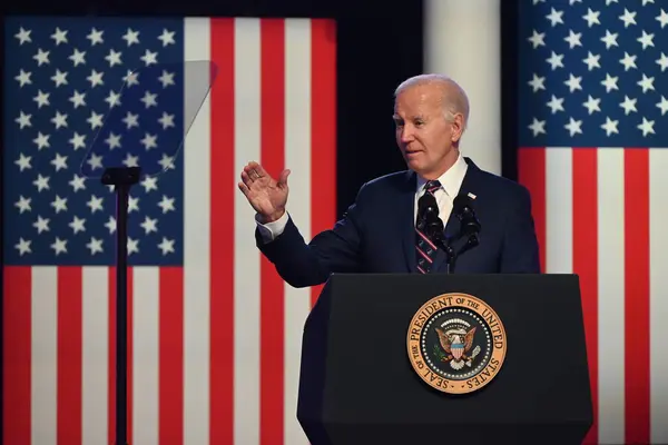 Presidente Degli Stati Uniti Joe Biden Pronunciato Osservazioni Gennaio 2021 — Foto Stock