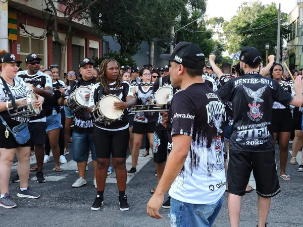 Sao Paulo Brazílie 2024 Škola Gavioes Fiel Samba Uspořádala Neděli — Stock fotografie