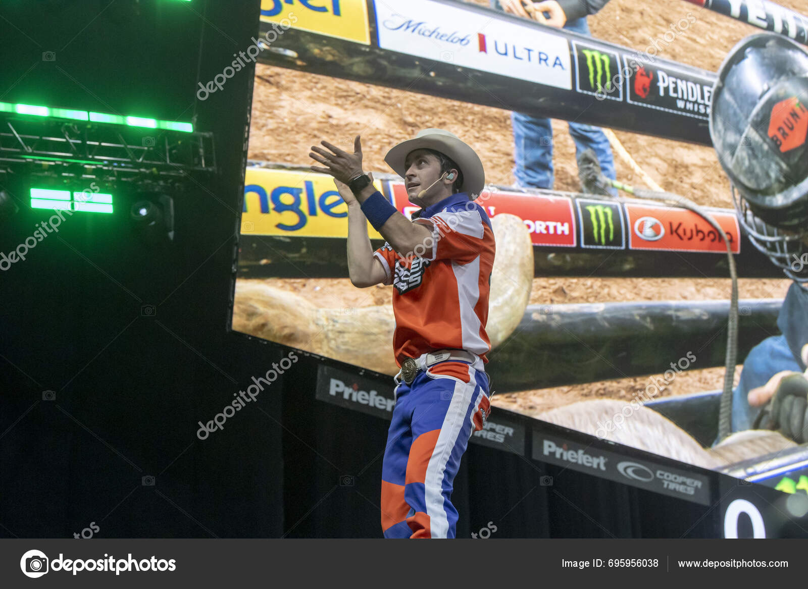 2025 Professional Bull Riders Unleash Beast Garden January 2025 New Stock Editorial Photo