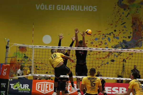 Sao Paulo 2024 Men Volley Superliga Vedacit Volei Guarulhos Diesen — Stockfoto