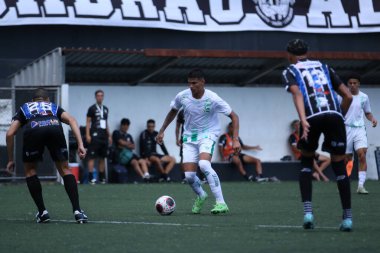 SAO PAULO (SP), 01 / 09 / 2024 - COPINHA 2024: SAO BERNARDO (SP) AK Sao Bernardo ile Juventude arasındaki maç, Sao Paulo Gençler Futbol Kupası 2024 'ün (Copinha) üçüncü turu için geçerli.