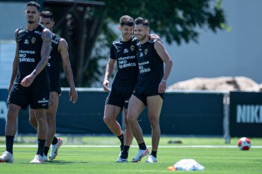 Sao Paulo (SP), 01 / 10 / 2024 - Corinthians antrenmanı bu Çarşamba sabahı, 10 Ocak 2024, Sao Paulo-SP, CT Joaquim Grava 'da.