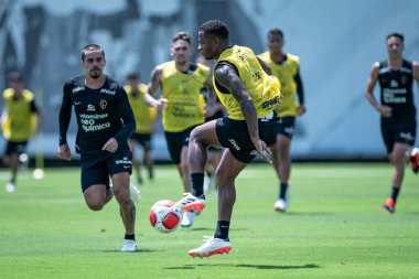 Sao Paulo (SP), Brezilya 01 / 10 / 2024 - Diego Palacios 10 Ocak 2024 Çarşamba sabahı, Sao Paulo-SP 'deki CT Joaquim Grava' da Corinthians eğitimi sırasında. (Fotoğraf: Ronaldo Barreto / Thenews2 / Depozito Fotoğrafları) 