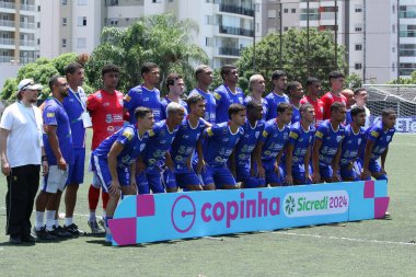 SAO PAULO (SP), 01 / 09 / 2024 - COPINHA 2024: CONQUISTA (BA) Sao Paulo Junior Football Cup 2024 (Copinha), Sao Bernardo do Campo, Sao Paulo şehrindeki Estadio Baetao 'da düzenlendi. Bu Salı, 9 Ocak 2024 