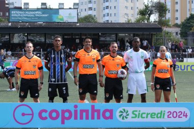 SAO PAULO (SP), 01 / 09 / 2024 - COPINHA 2024: EC SAO BERNARDO (SP) Junior 2024 (Copinha), Sao Bernardo do do Campo, Sao Paulo şehrindeki Estadio Baetao 'da düzenlendi. Bu Salı, 9 Ocak 2024 