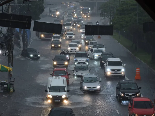 Sao Paulo Brazilia 2024 Furtună Lovit Zona Sud Sao Pauloului — Fotografie, imagine de stoc