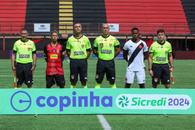 SAO PAULO (SP), 01 / 11 / 2024 - COPINHA 2024: FLAMENGO-SP Junior 2024 (Copinha), Guarulhos, Sao Paulo 'daki Estadio Antonio Soares de Oliveira' da düzenlendi. Bu Perşembe, 11 Ocak 2024 