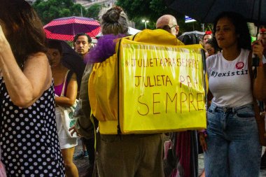 Rio de Janeiro (RJ), Brezilya 01 / 12 / 2024 - Venezüellalı sirk sanatçısı Julieta Hernandez onuruna bu Cuma (12) 'bisiklet turu' nu ülkenin dört bir yanından bisikletçiler yapacak 