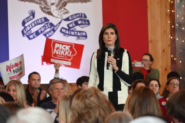 Nikki Haley, 2024 ABD Başkanlığı Adayı, Iowa, Adel 'de düzenlenen 