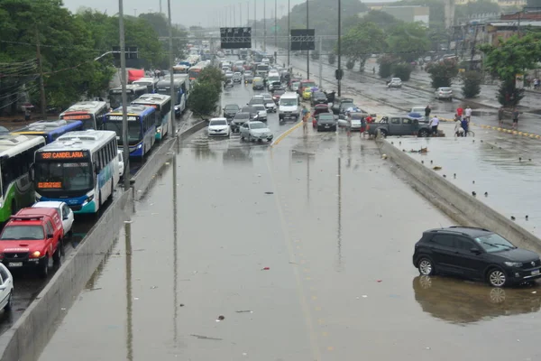 Rio Janeiro Brazil 2024 Heavy Rains Last Night Caused Several — Stock Photo, Image