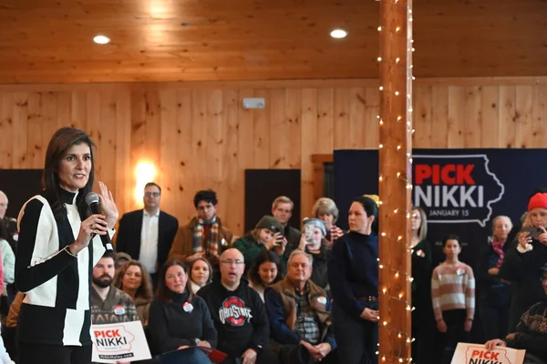 Nikki Haley 2024 Candidato Presidencial Dos Eua Faz Observações Evento — Fotografia de Stock