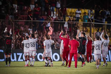 SAO PAULO (SP), 01 / 17 / 2024 - COPA SAO PAULO DE FOOTBOL JUNIOR BOTAFOGO-SP 'a karşı Prefeito Jose Liberatti Belediye Stadyumu (Osasco), Osasco, Sao Paulo Eyaleti Belediyesi, bu Çarşamba, 17 Ocak 2024. 